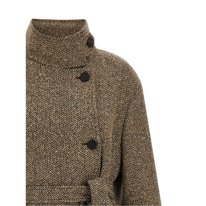 Brunello Cucinelli Brown Virgin Wool Coat