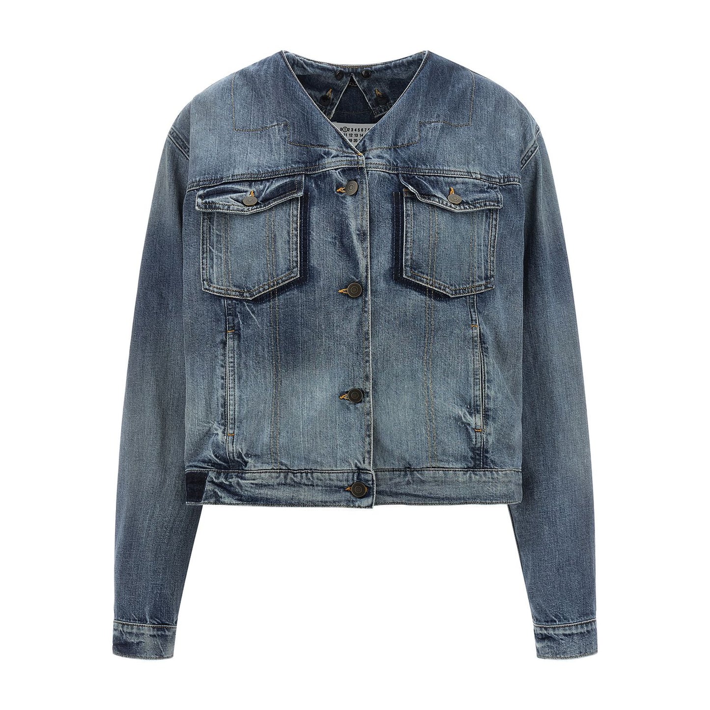 Maison Margiela Blue Cotton Denim Jacket