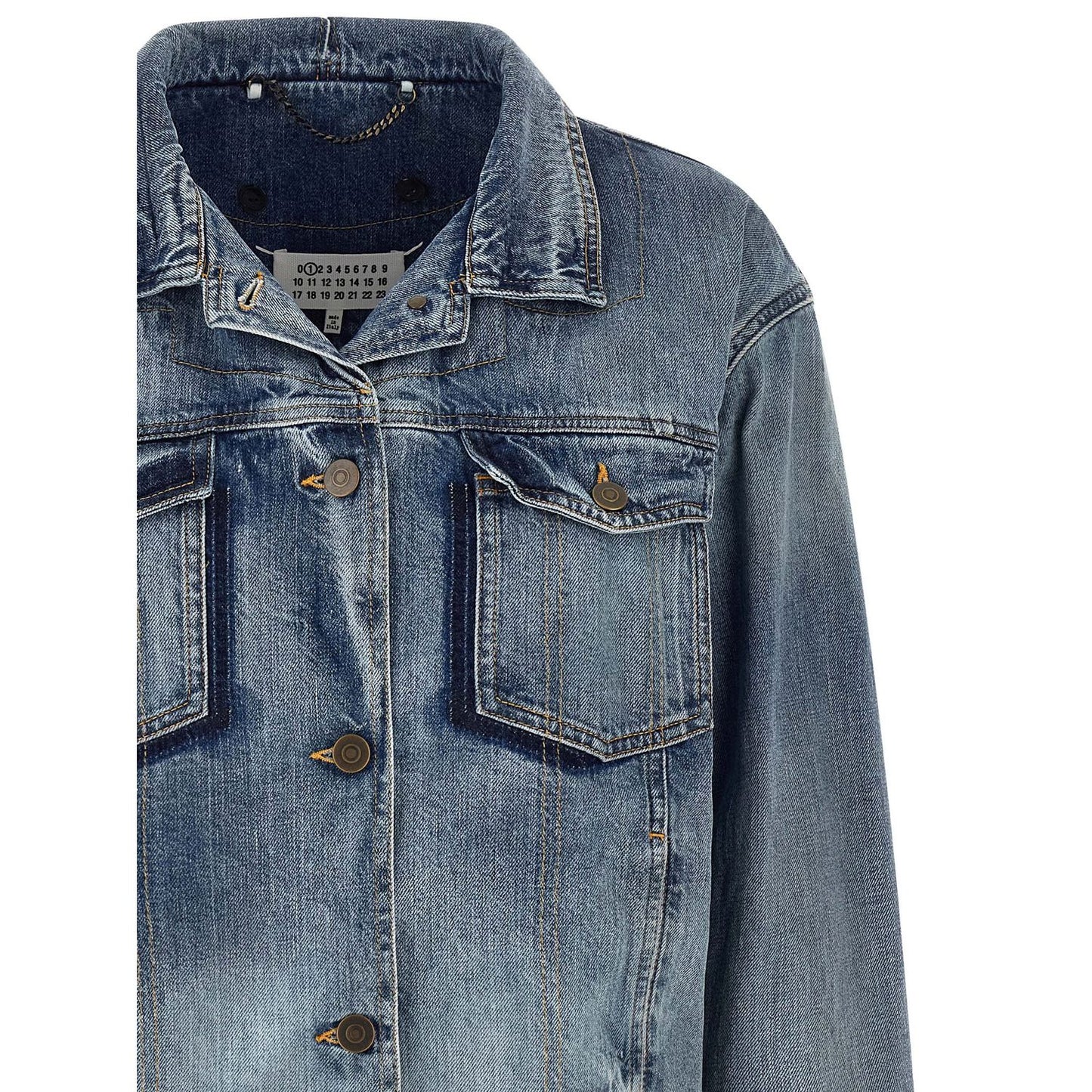 Maison Margiela Blue Cotton Denim Jacket