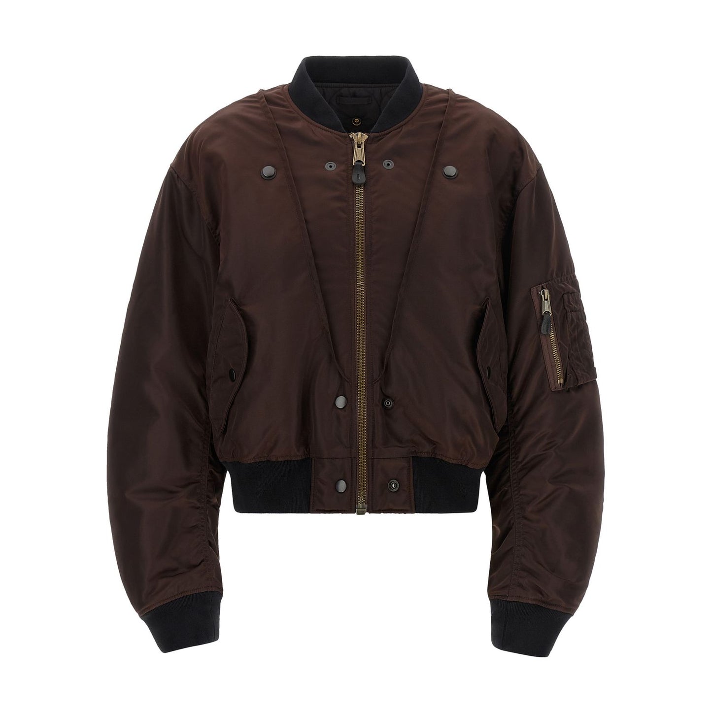 Maison Margiela Brown Polyamide Bomber