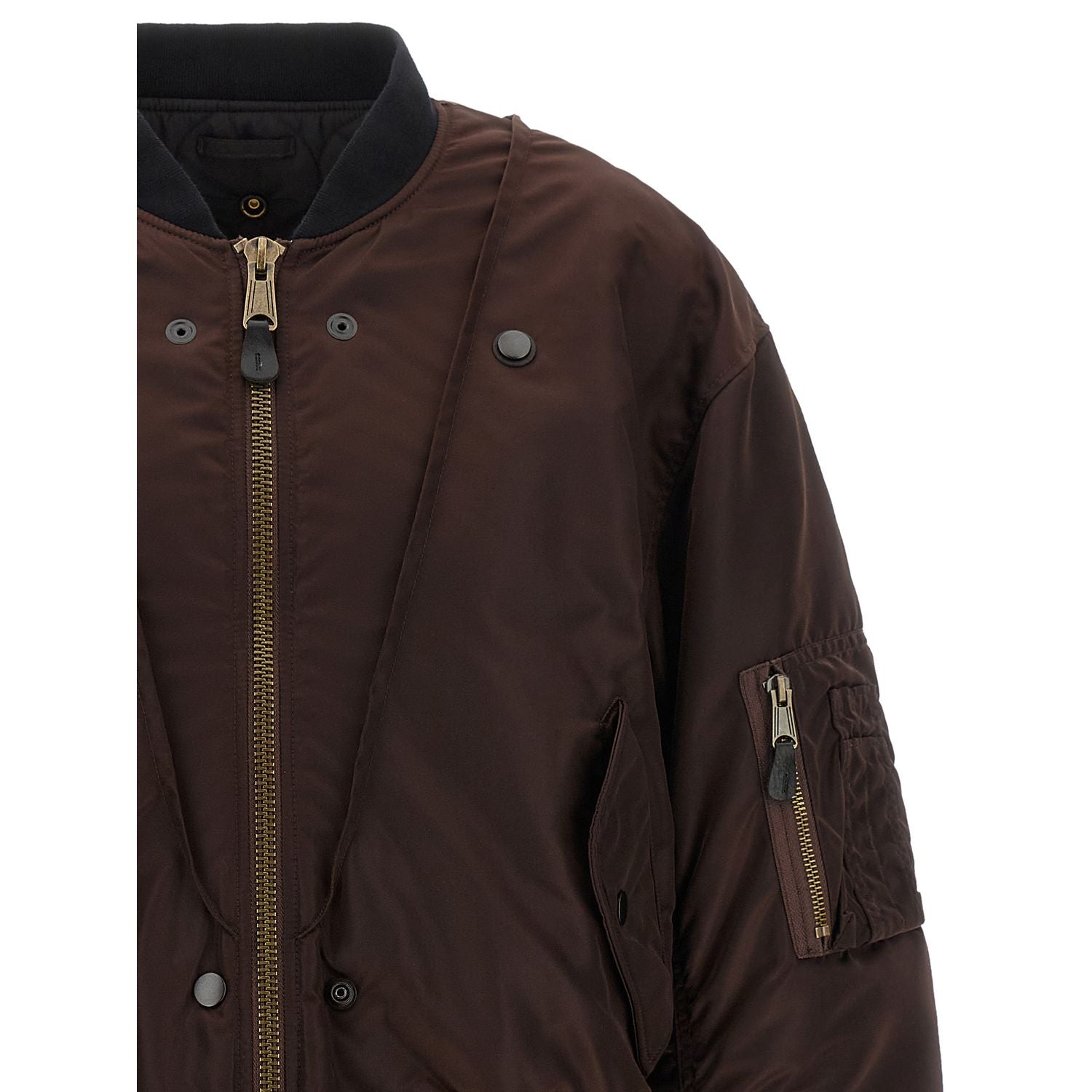 Maison Margiela Brown Polyamide Bomber