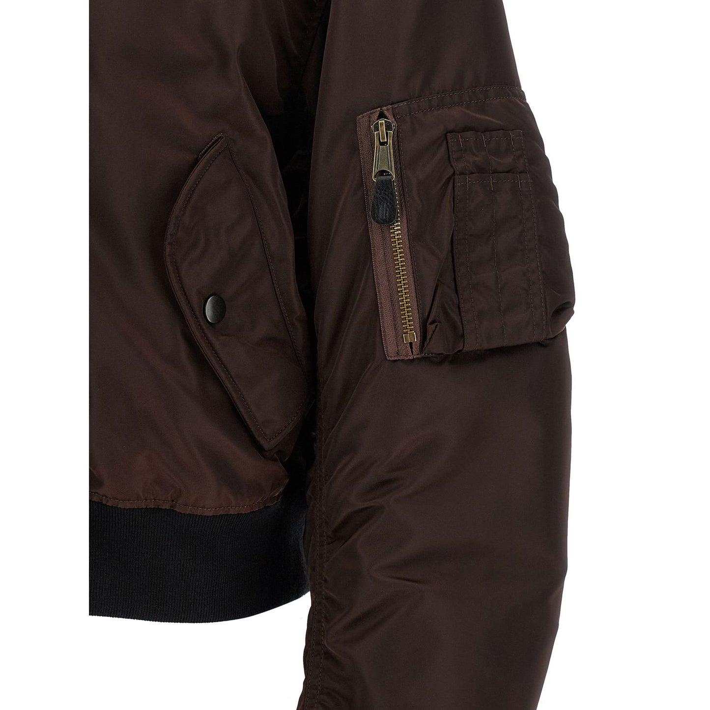 Maison Margiela Brown Polyamide Bomber