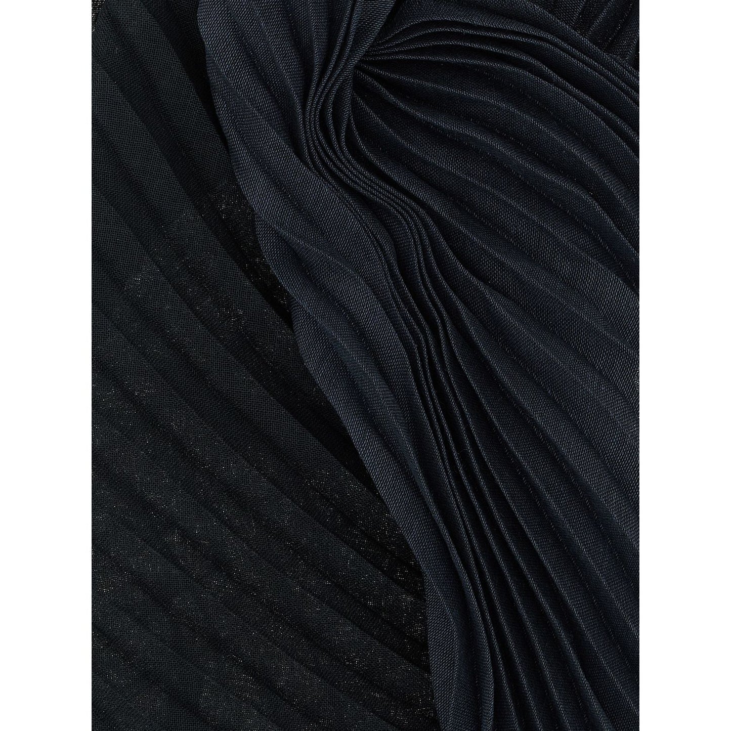 Issey Miyake Black Polyester Scarf