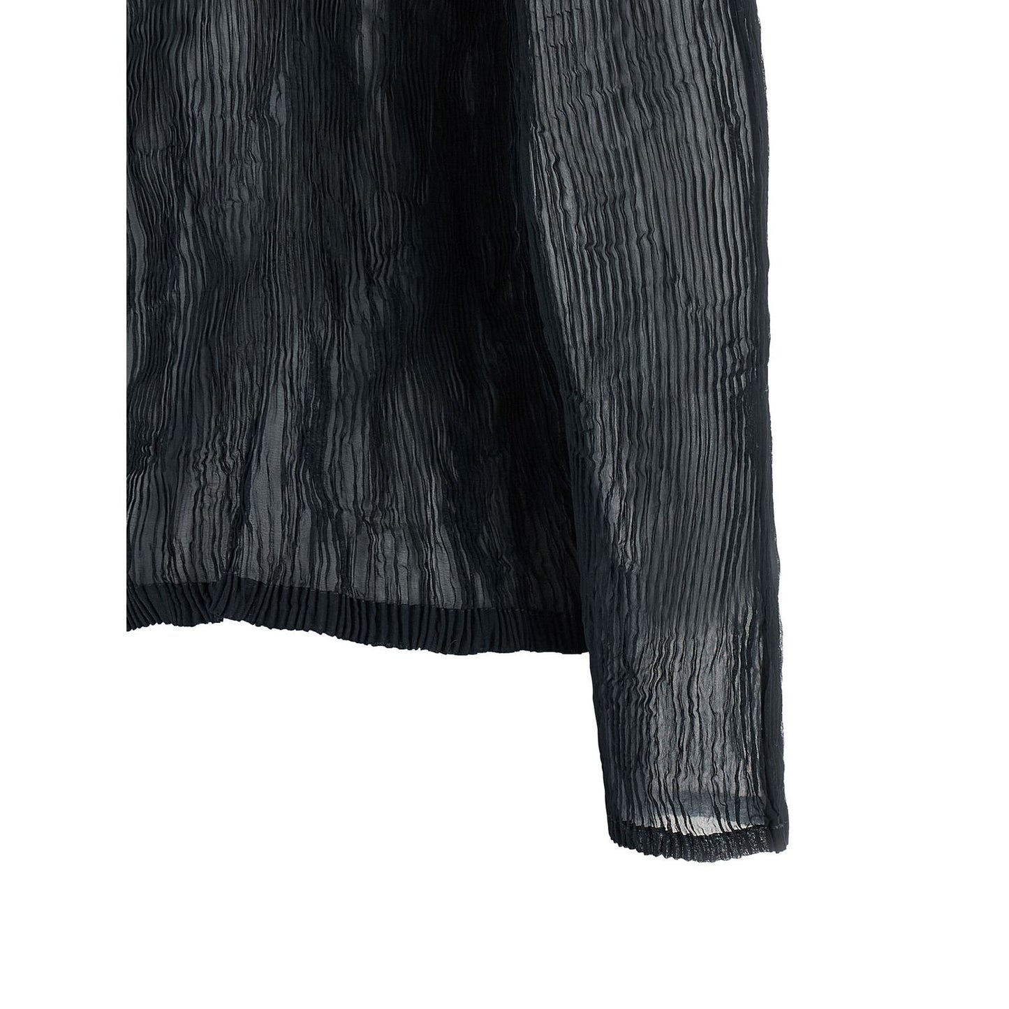 Issey Miyake Black Polyester Cardigan
