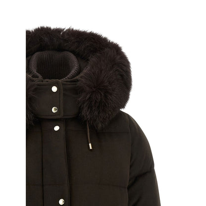 MooRER Brown Wool Full-Length Jacket