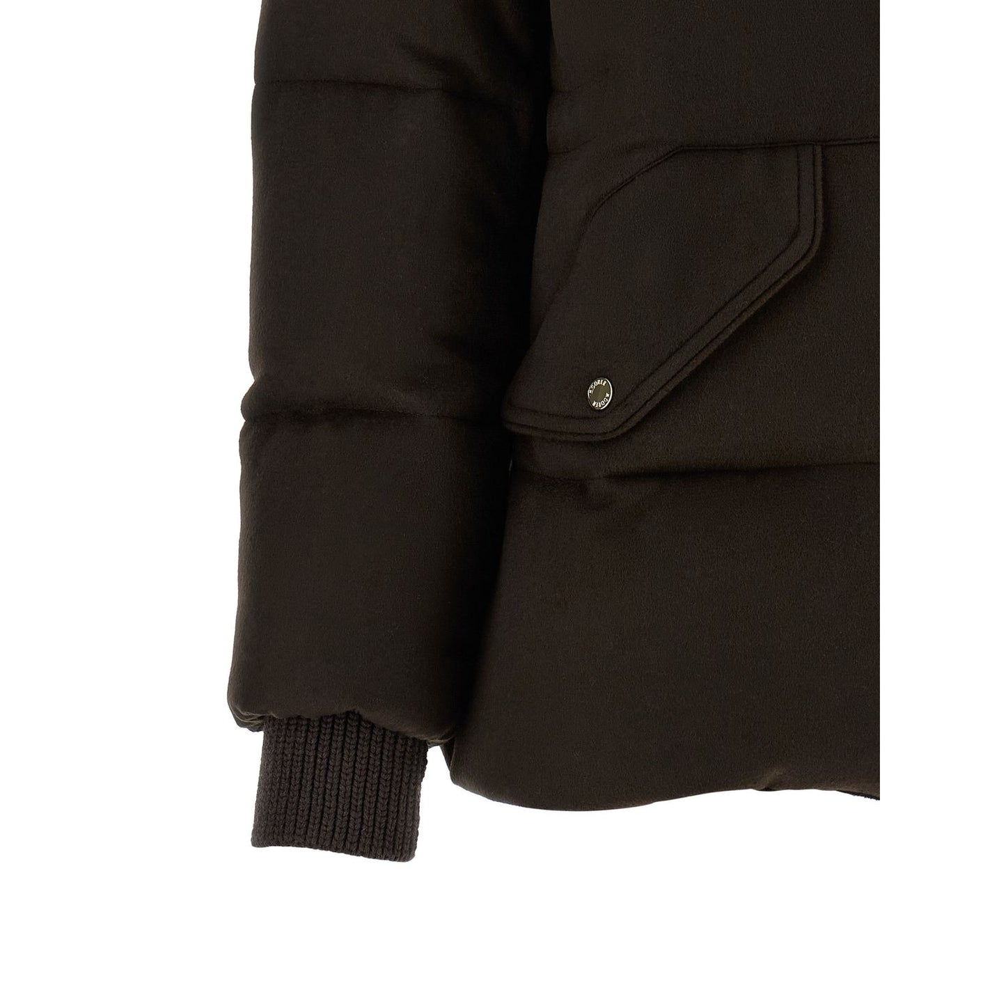 MooRER Brown Wool Full-Length Jacket