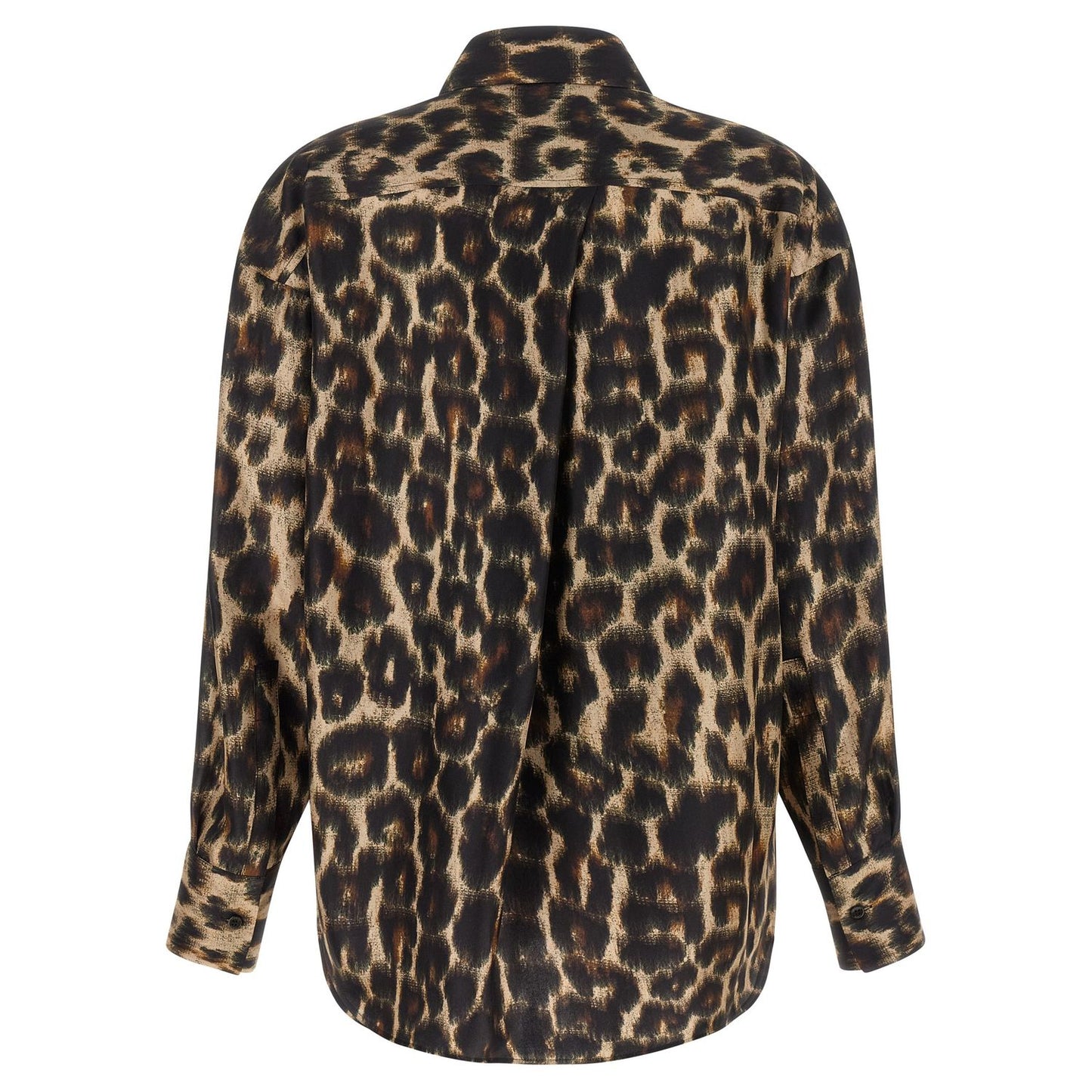 Alberto Biani Brown Silk Blouse