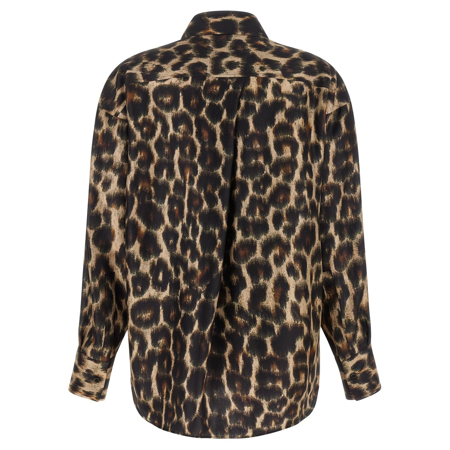 Alberto Biani Brown Silk Blouse