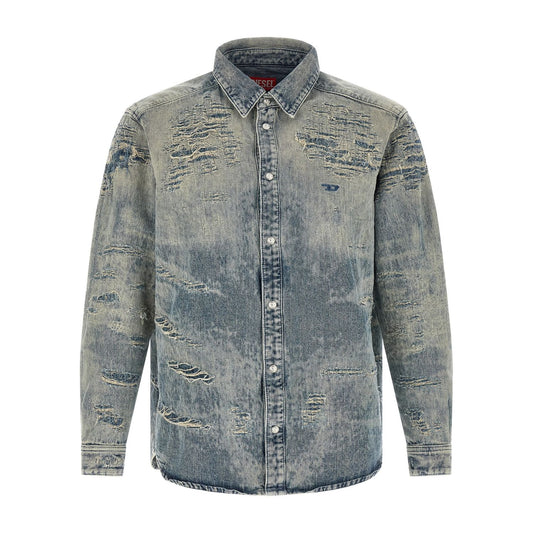 Diesel Blue Cotton Blouse