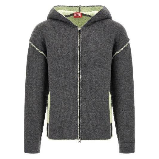 Diesel Gray Wool Sweatshirt