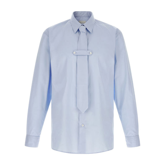 Dries Van Noten Blue Cotton Blouse