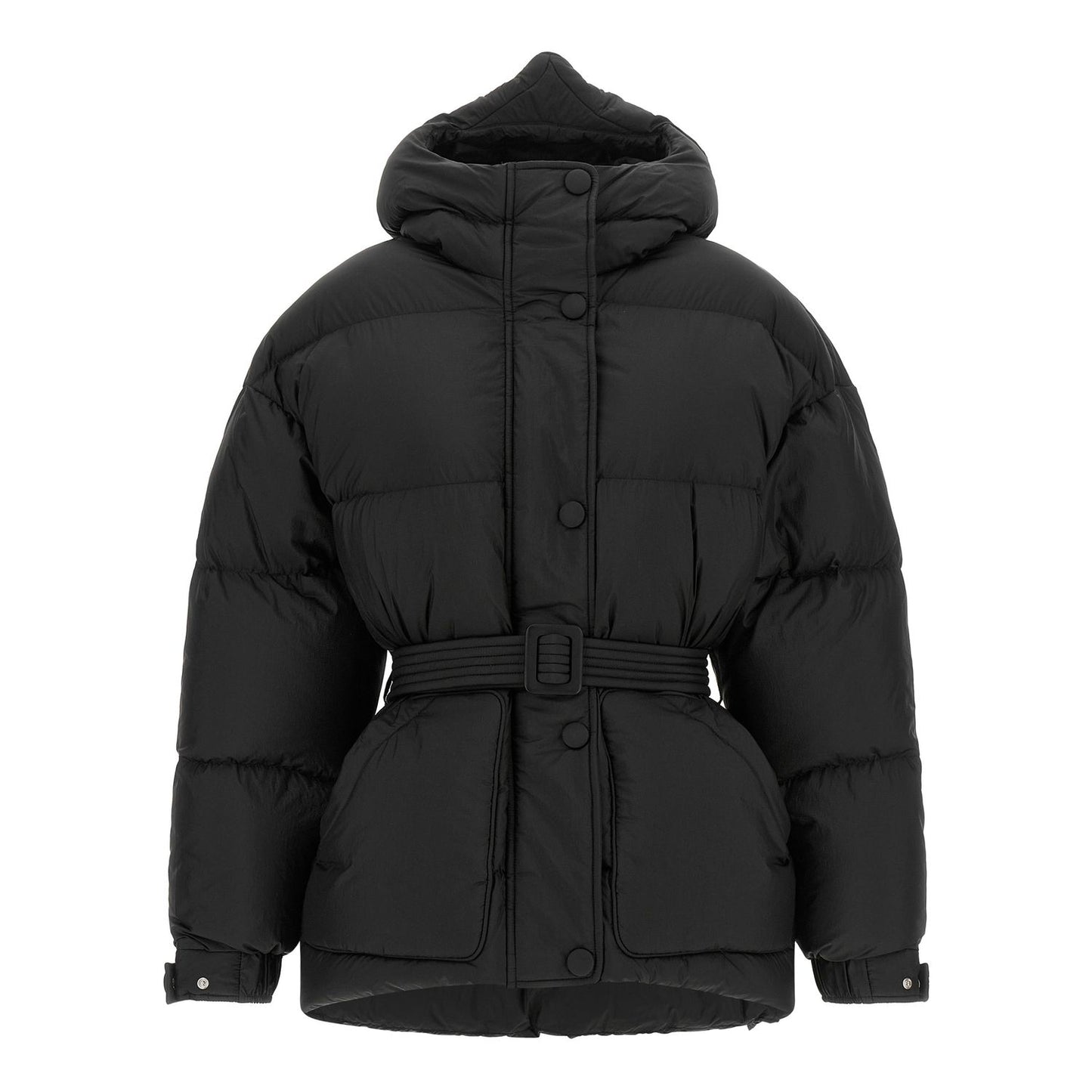 IENKI IENKI Black Nylon Full-Length Jacket