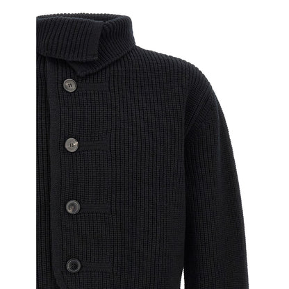 Dries Van Noten Blue Wool Cardigan