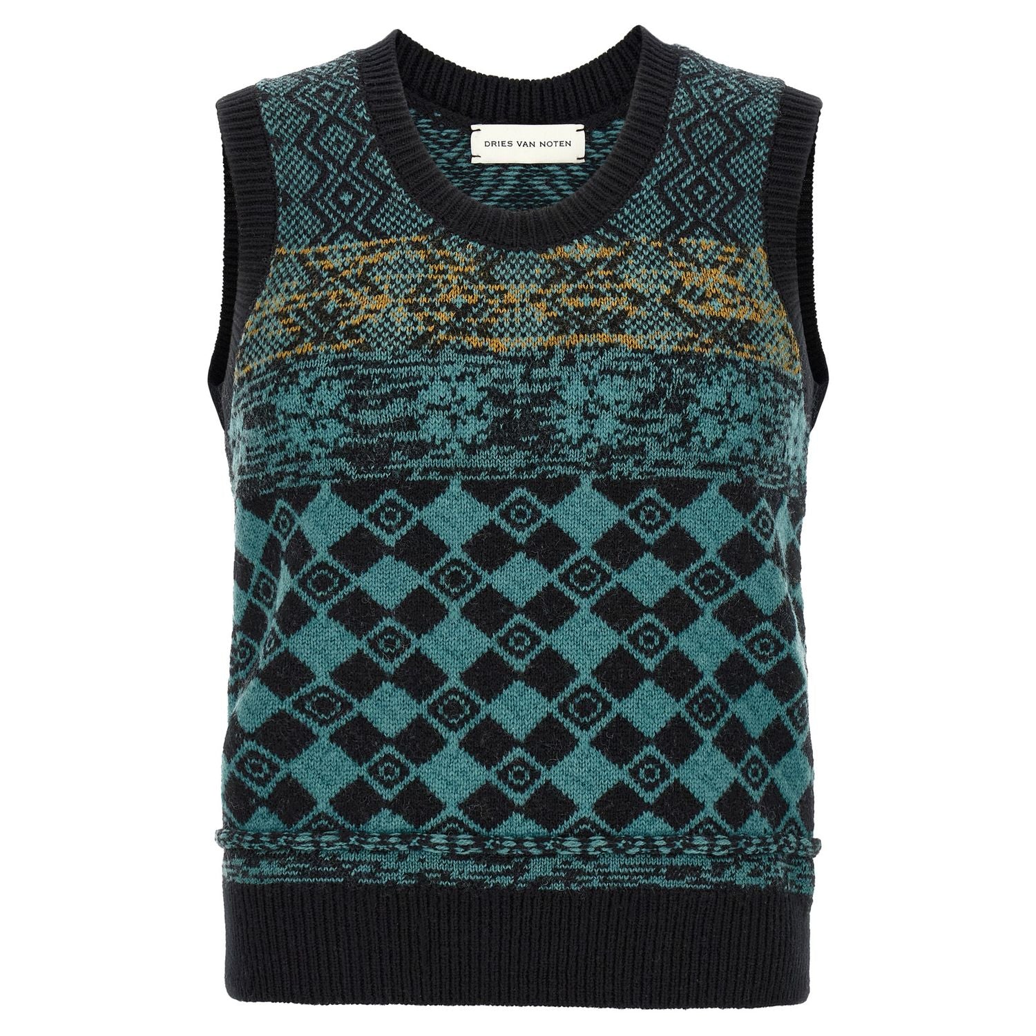Dries Van Noten Multicolor Wool Cardigan