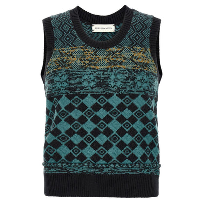 Dries Van Noten Multicolor Wool Cardigan
