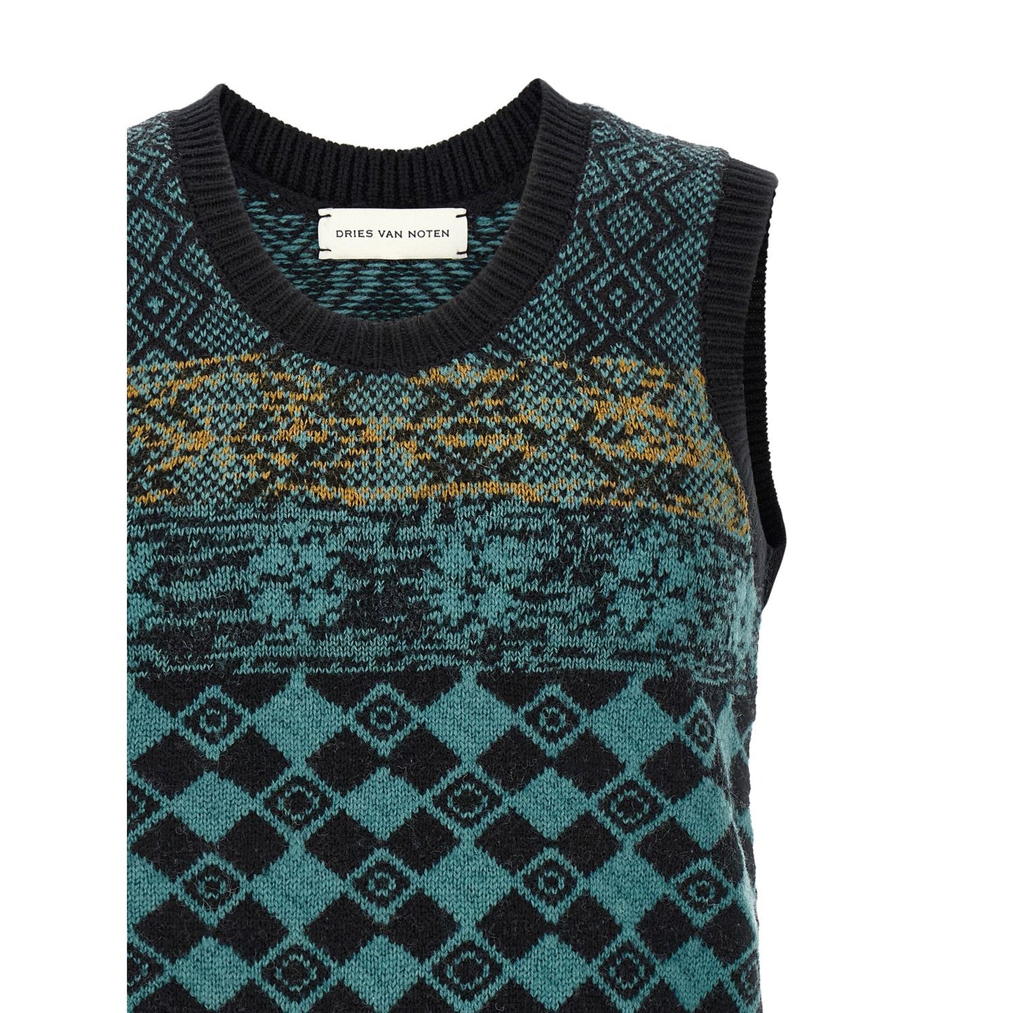 Dries Van Noten Multicolor Wool Cardigan