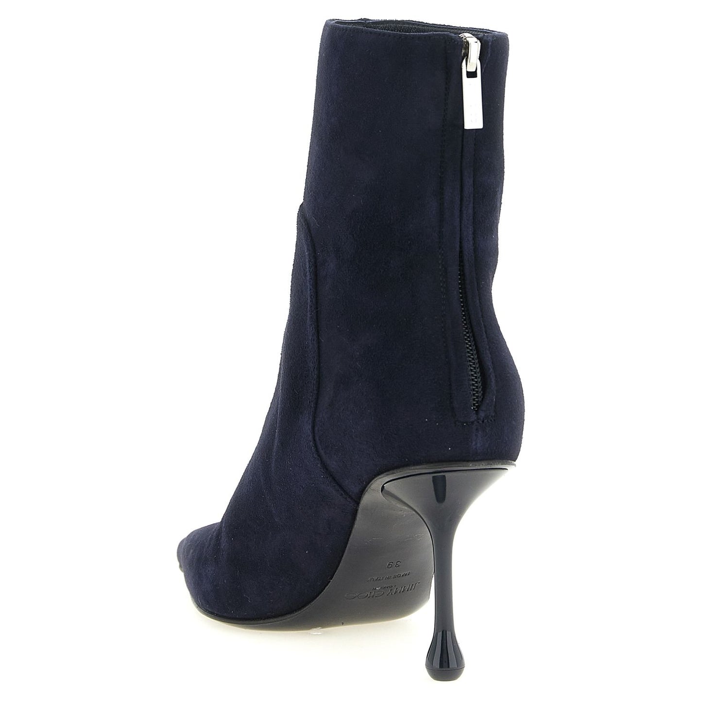 Jimmy Choo Blue Leather Ankle Boots