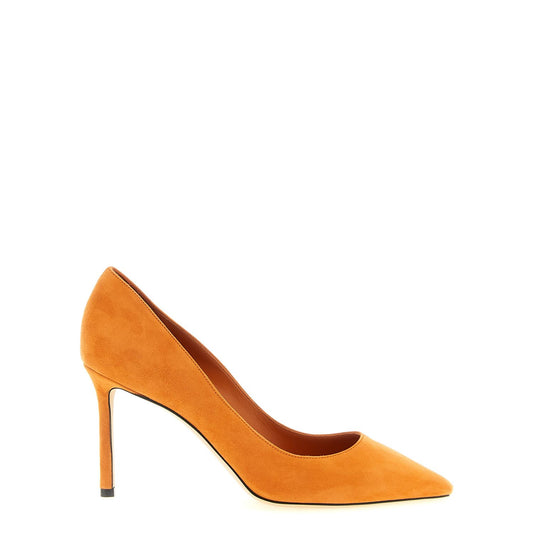 Jimmy Choo Orange Leather High Heel Pumps