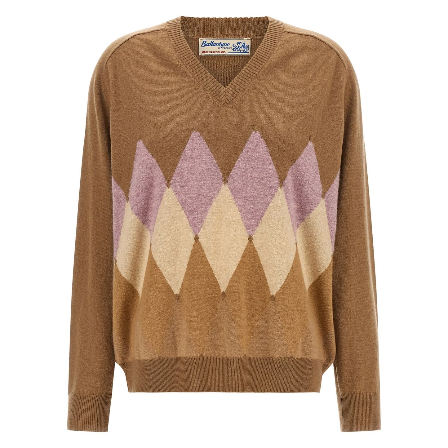 Ballantyne Brown Cashmere Cardigan