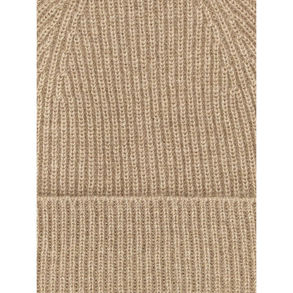 Ballantyne Beige Cashmere Beanie
