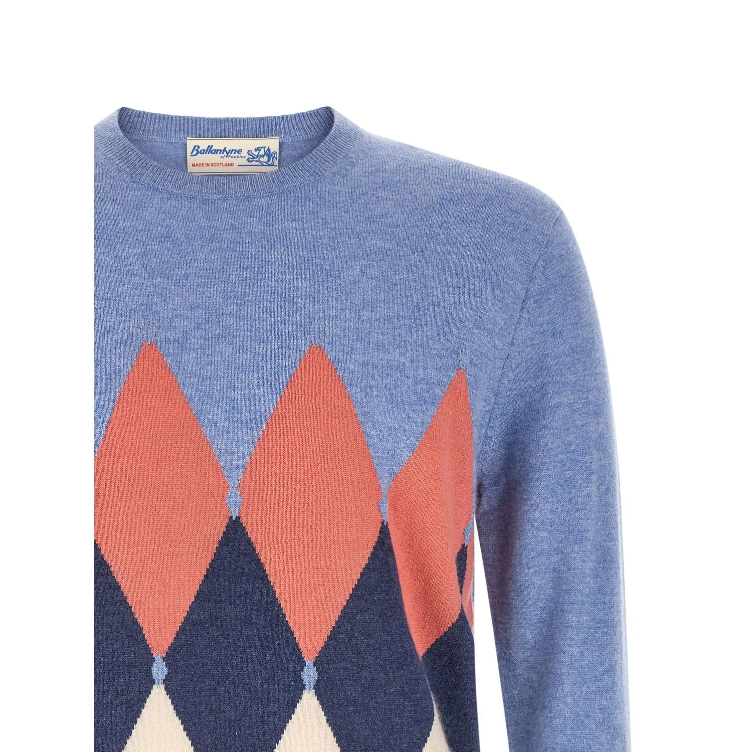Ballantyne Blue Cashmere Cardigan