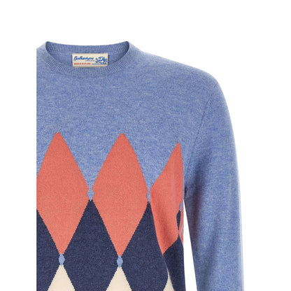 Ballantyne Blue Cashmere Cardigan
