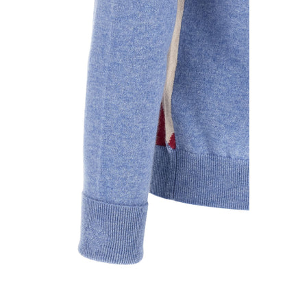 Ballantyne Blue Cashmere Cardigan