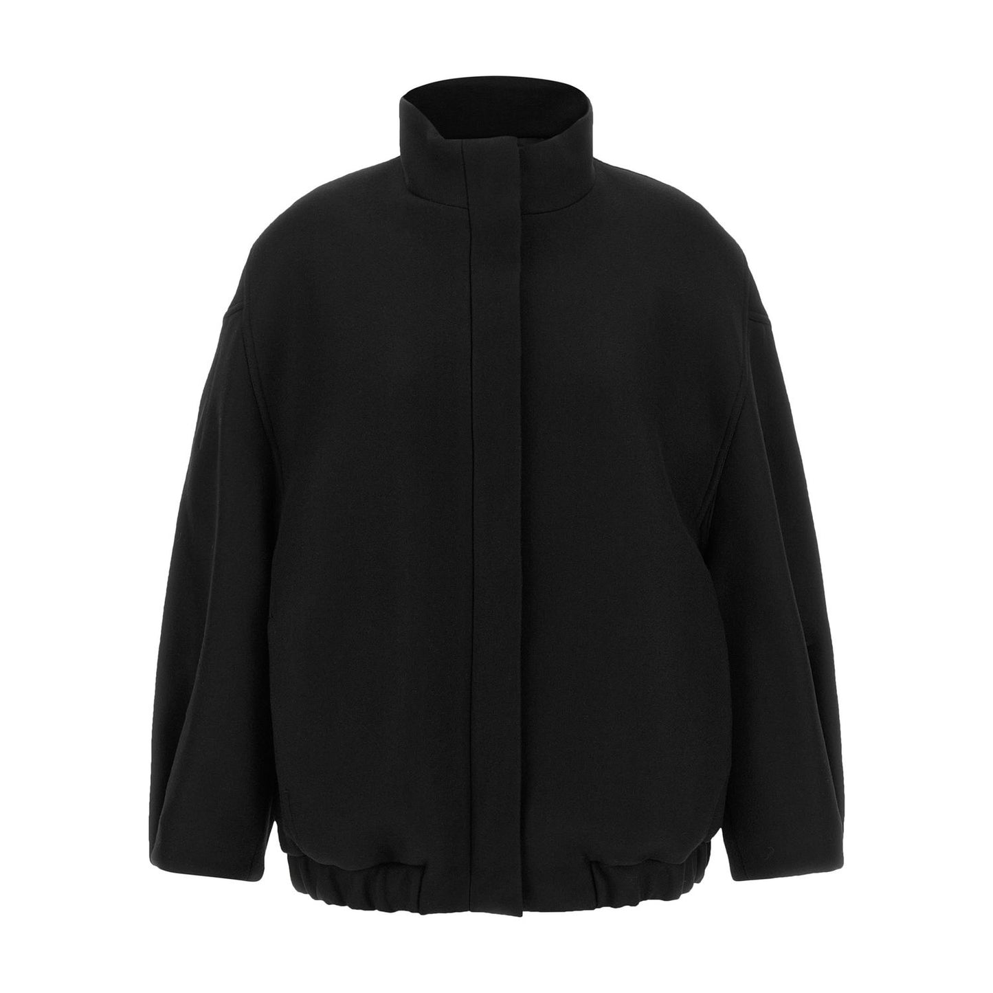 Dries Van Noten Black Wool Bomber