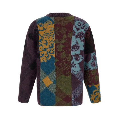 Dries Van Noten Multicolor Wool Cardigan