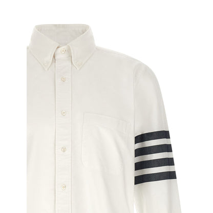 Thom Browne White Cotton Blouse