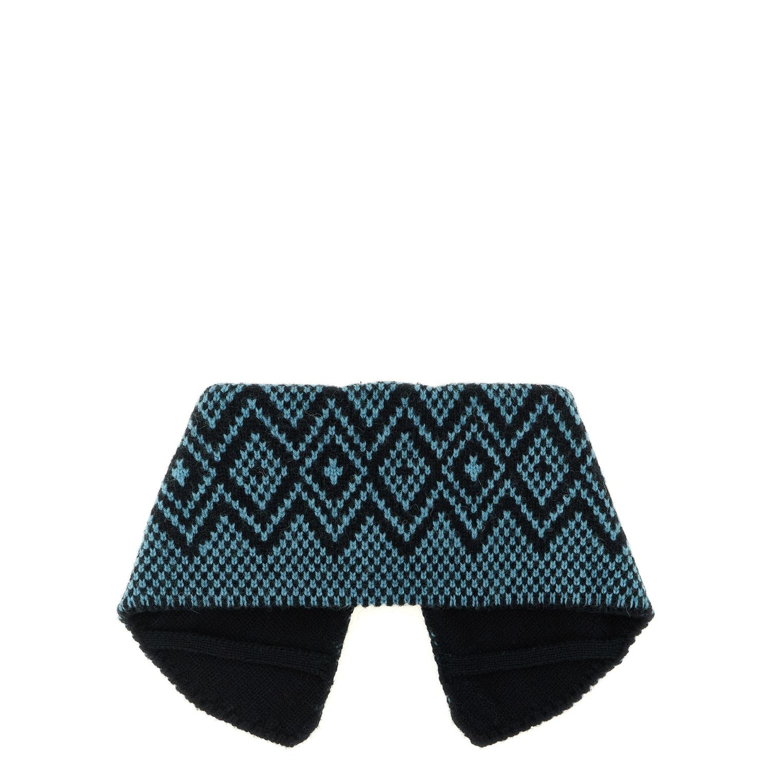Dries Van Noten Blue Wool Foulard