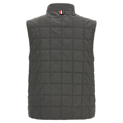 Thom Browne Gray Polyamide Sleeveless Jacket