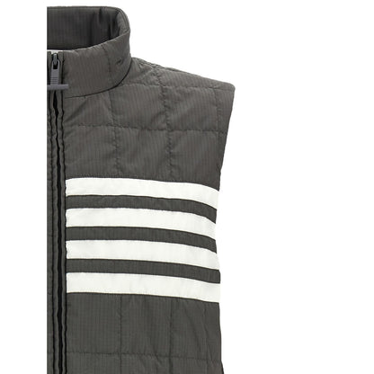 Thom Browne Gray Polyamide Sleeveless Jacket