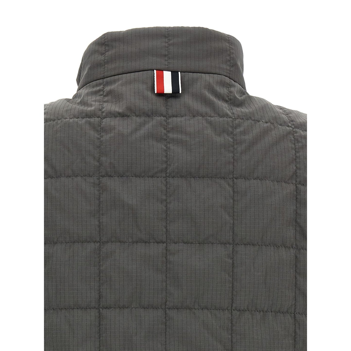 Thom Browne Gray Polyamide Sleeveless Jacket