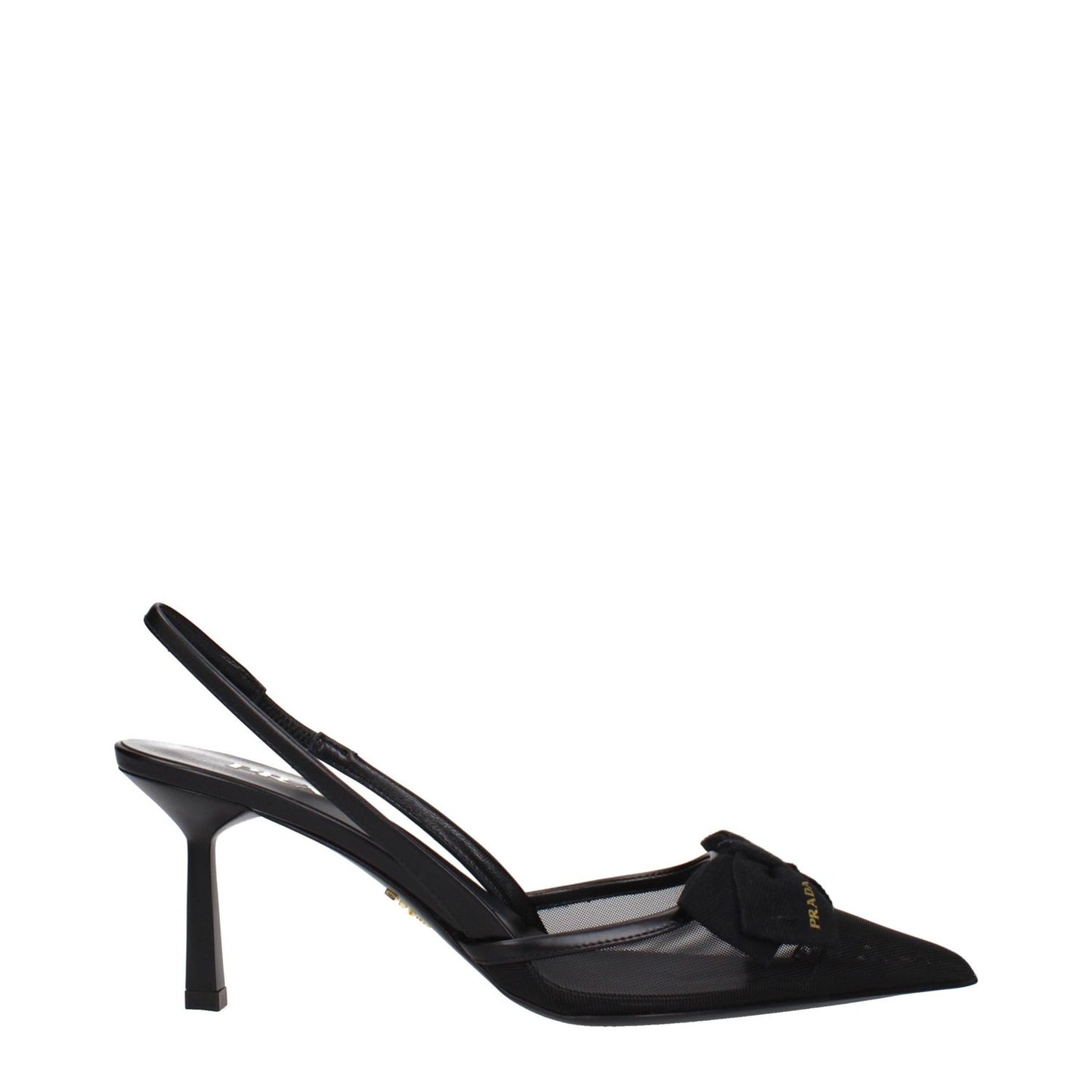 Prada Black Fibres High Heel Pumps