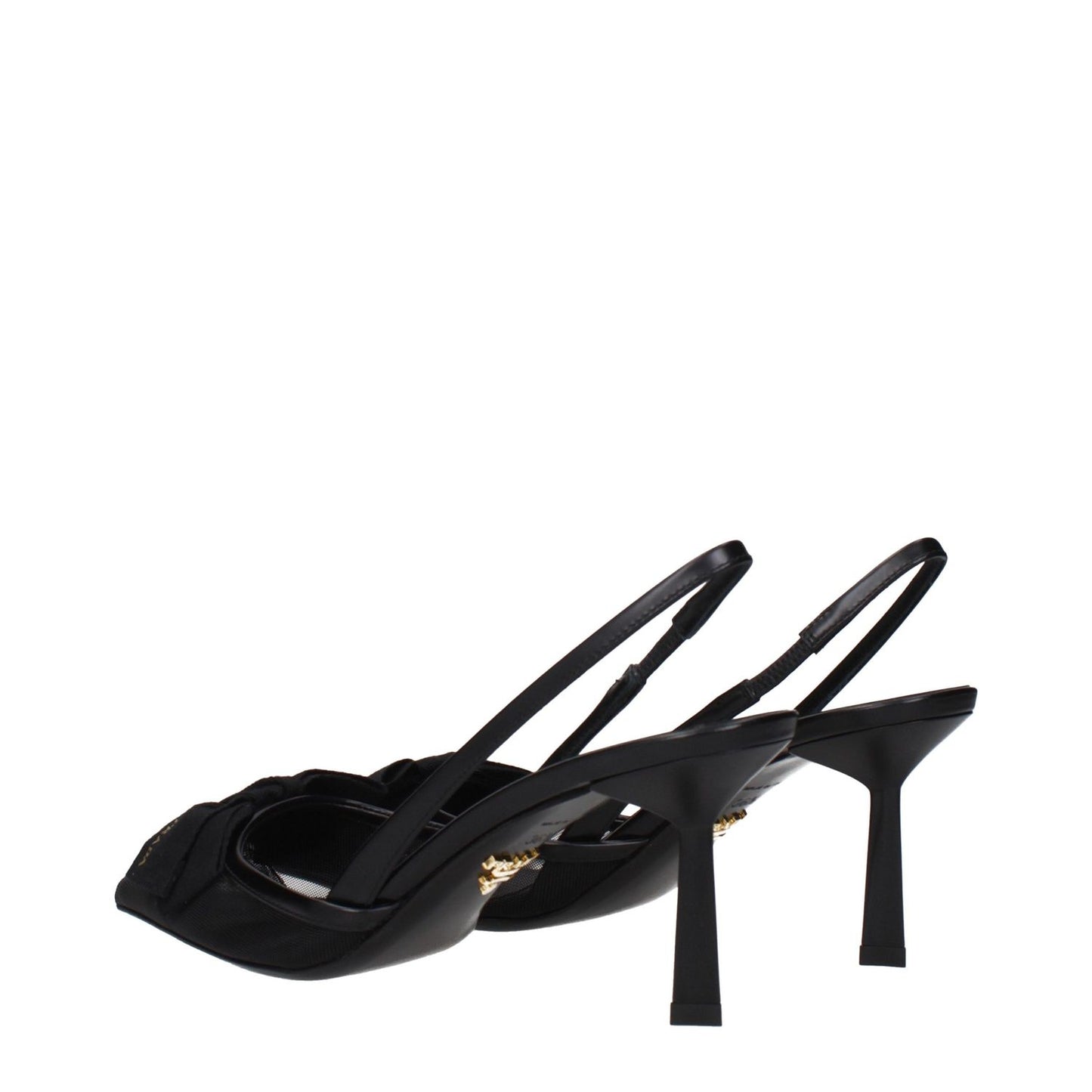 Prada Black Fibres High Heel Pumps