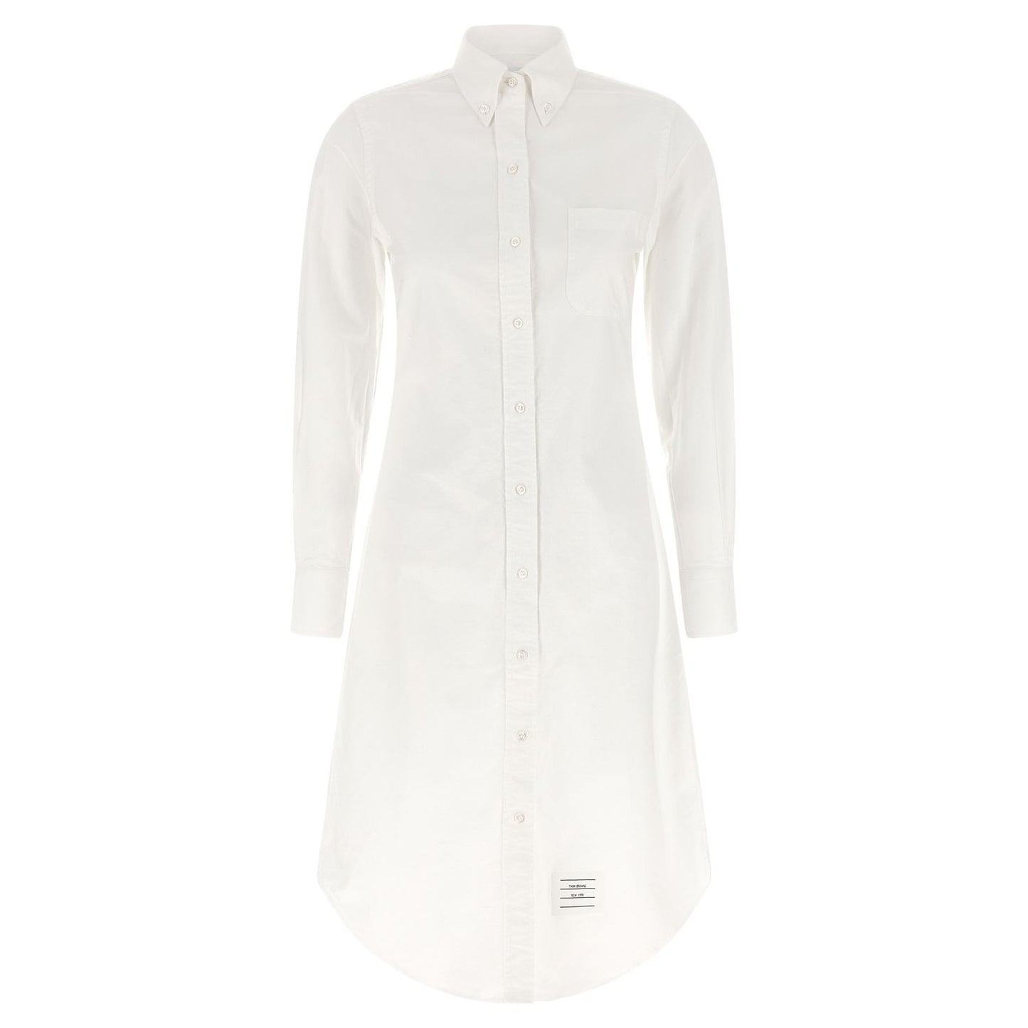 Thom Browne White Cotton Midi Skirt