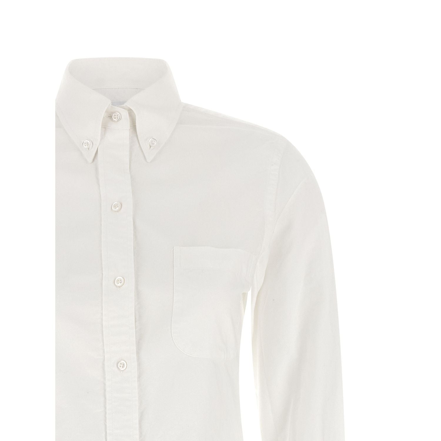 Thom Browne White Cotton Midi Skirt
