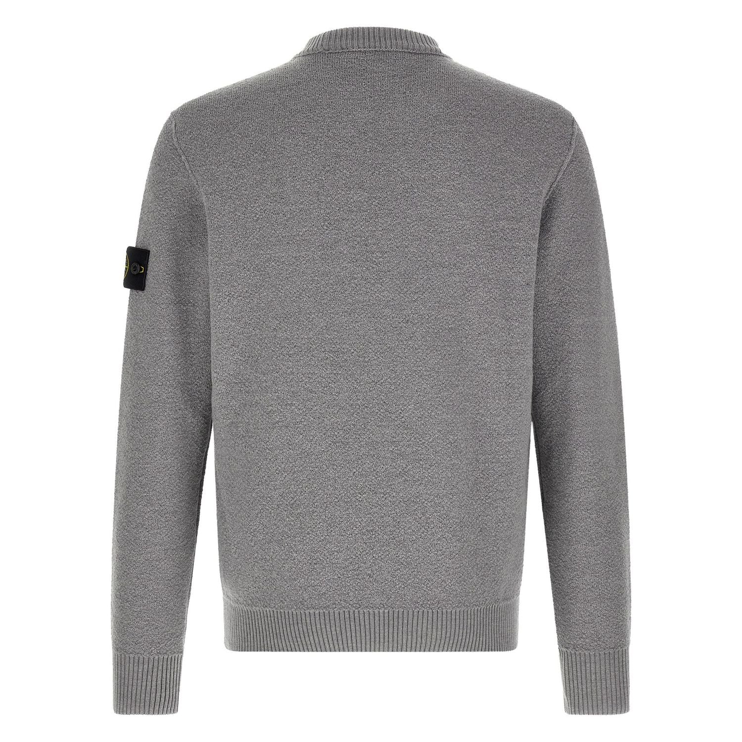 Stone Island Gray Virgin Wool Cardigan