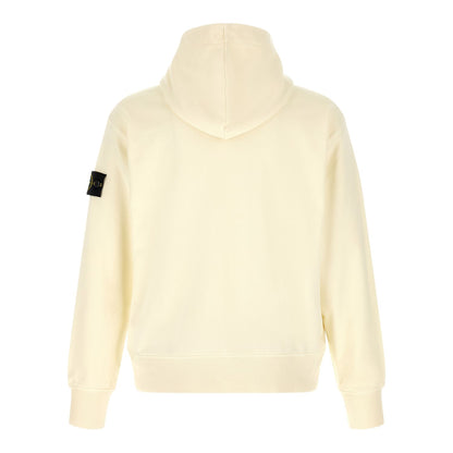 Stone Island White Cotton Sweatshirt