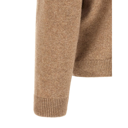 Maison Kitsuné Beige Wool Cardigan