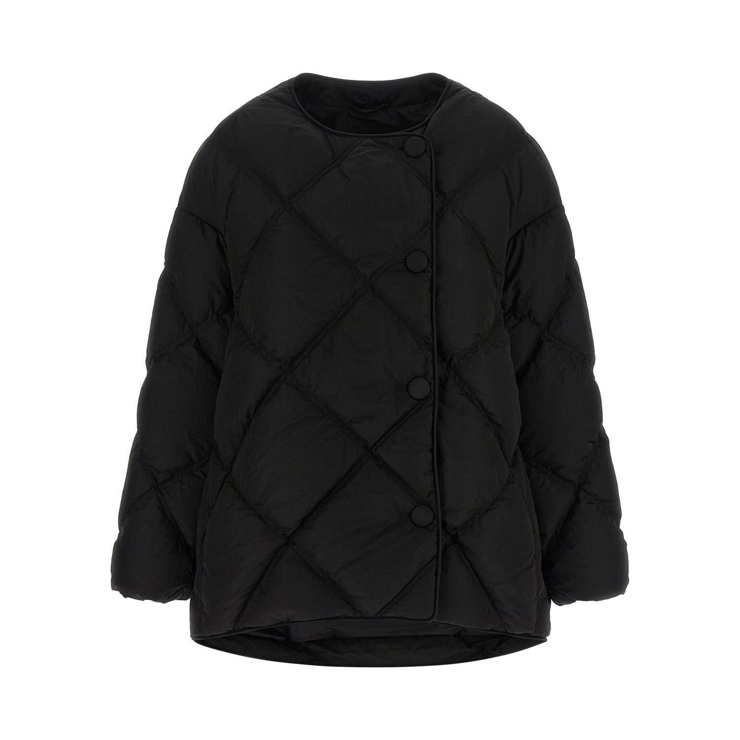 IENKI IENKI Black Nylon Full-Length Jacket