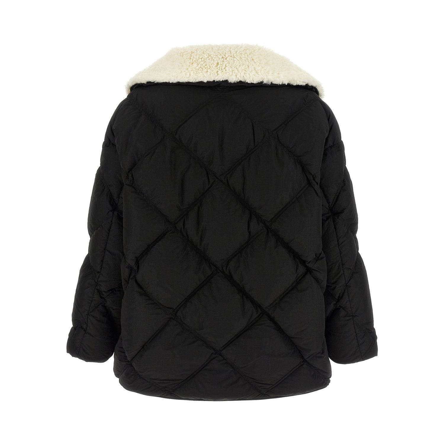 IENKI IENKI Black Nylon Full-Length Jacket