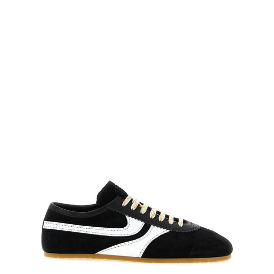 Dries Van Noten Bicolor Calfskin Athletic Sneakers