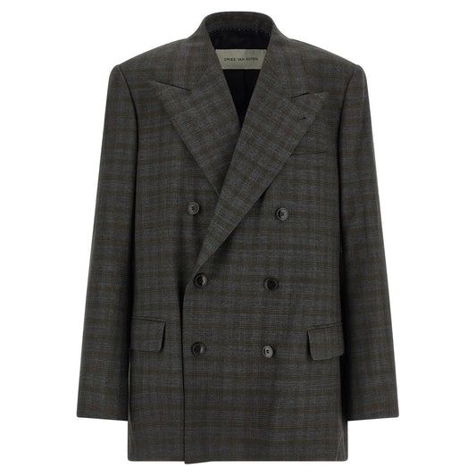 Dries Van Noten Gray Wool Blazer