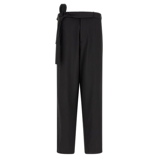 Kiko Kostadinov Black Virgin Wool Dress Pants