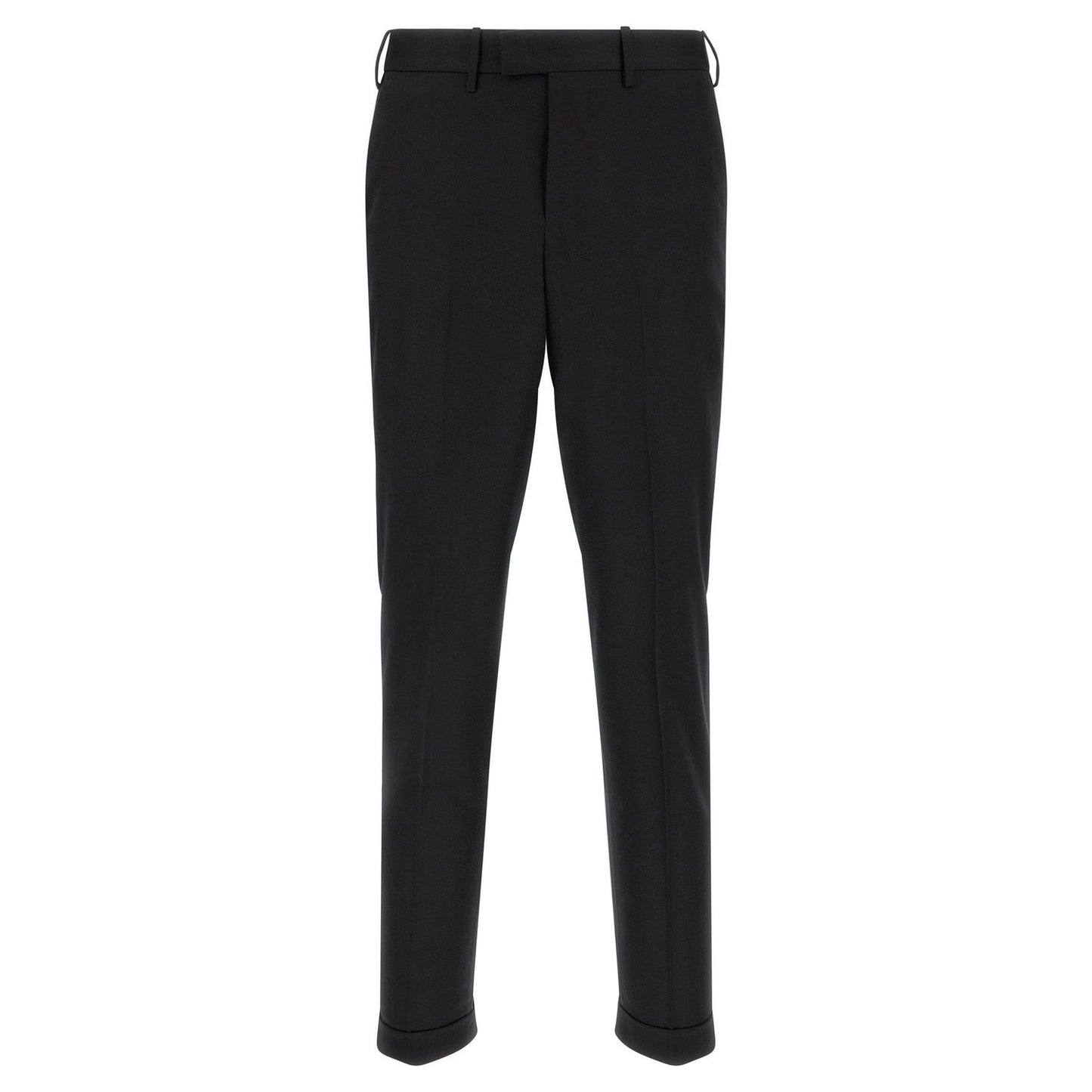 PT Torino Black Virgin Wool Dress Pants