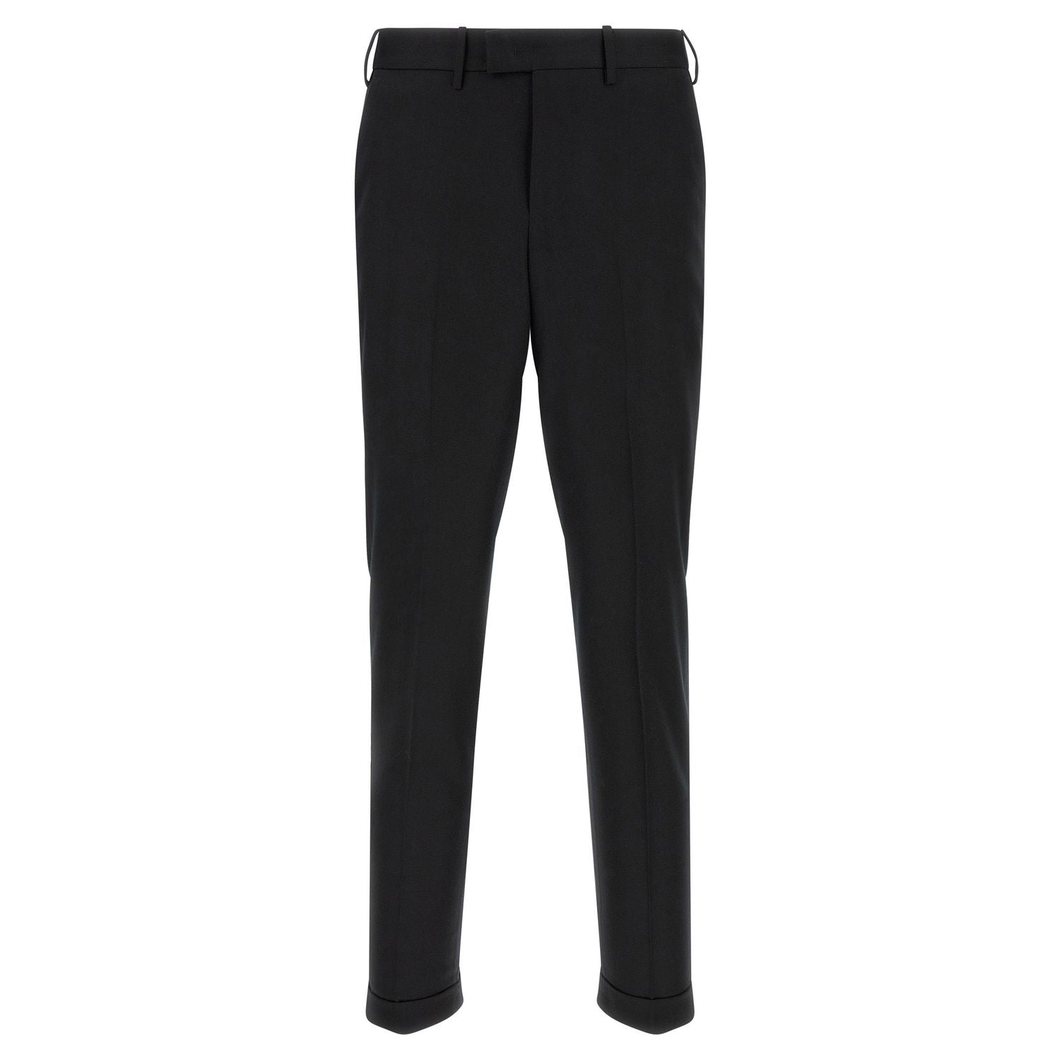 PT Torino Black Virgin Wool Dress Pants