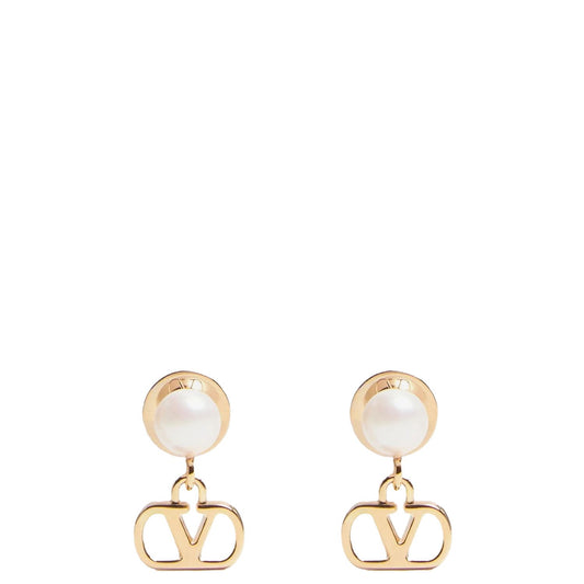 Valentino Garavani Gold Brass Earrings