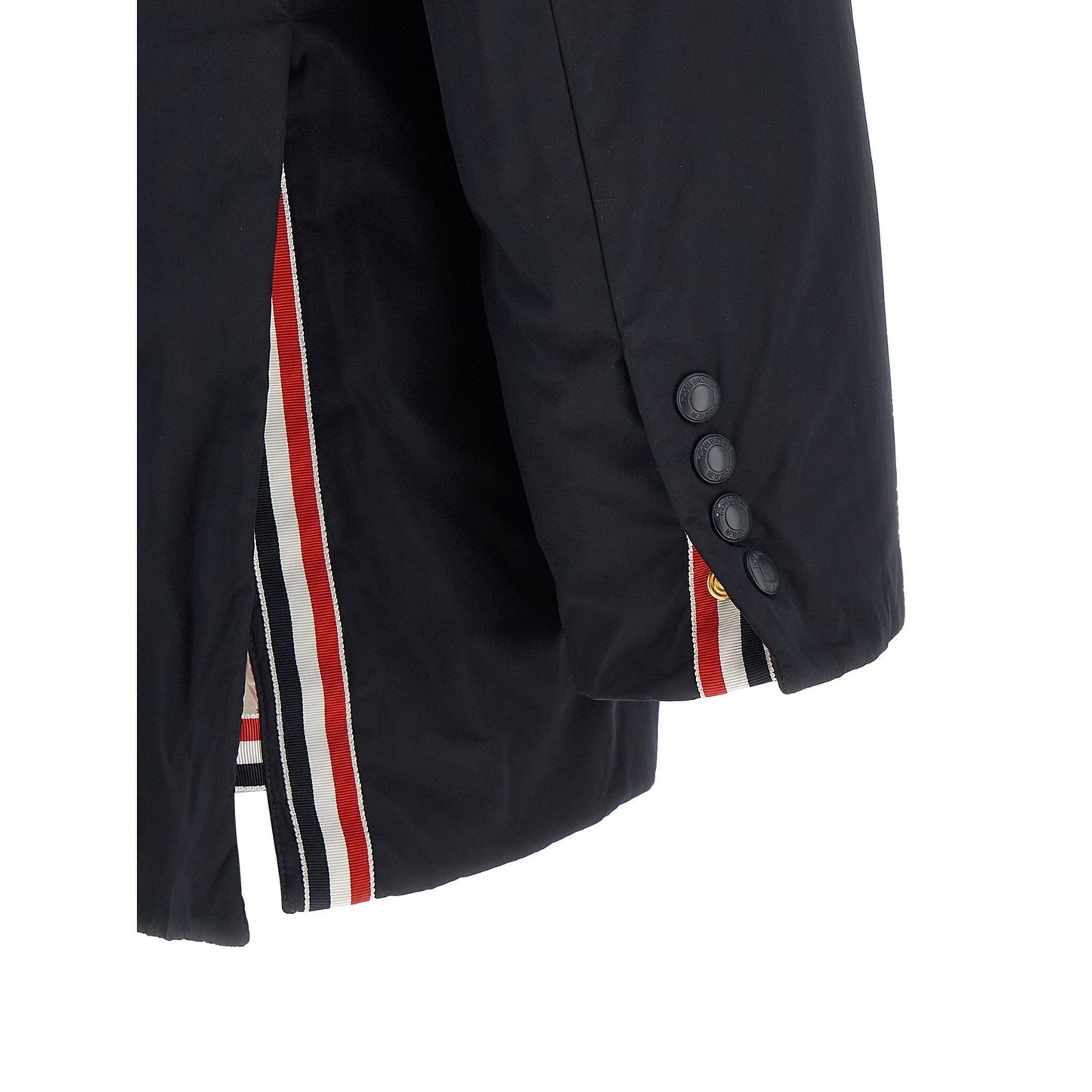 Thom Browne Blue Polyester Biker Jacket